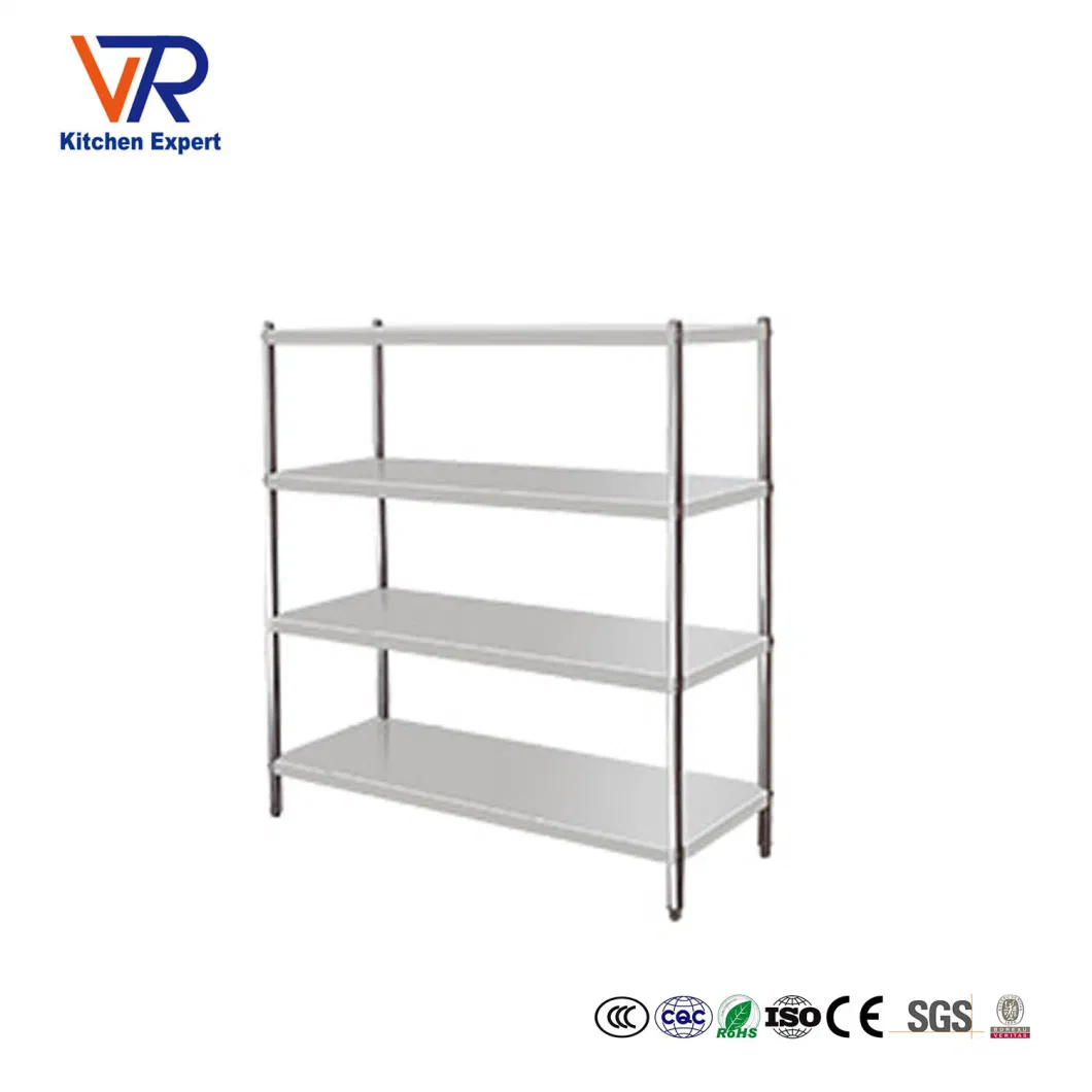 Factory Price 304 Stainless Steel Display Storage Rack Kitchen Warehouse Steel Shelf