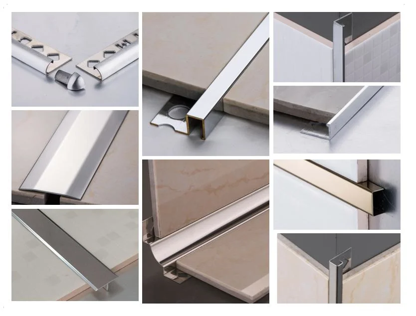 Stainless Steel L T U Shape Metal Tile Trim