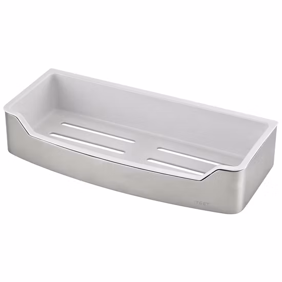 Acessórios de banheiro Morden Design em aço inoxidável e prateleira de chuveiro ABS