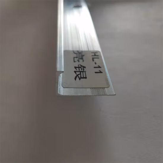 Os materiais de decoração escovaram a guarnição de alumínio de aço inoxidável da telha