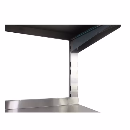 Fábrica de catering comercial restaurante hotel cozinha ajustar prateleira de parede de aço inoxidável montada com prateleiras suspensas ajustáveis ​​de duas camadas